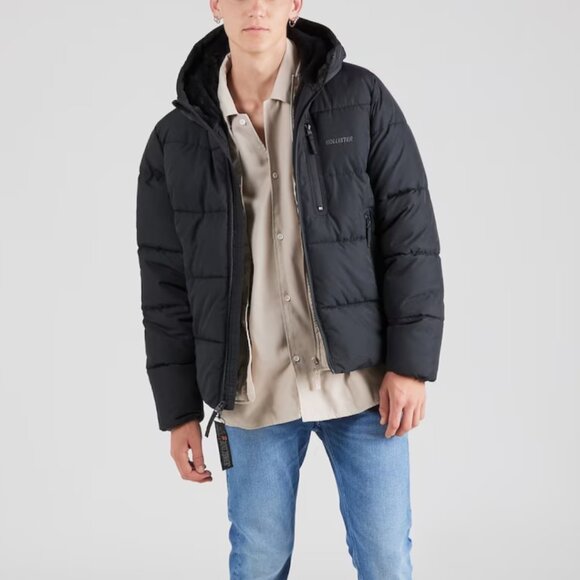 NWT Hollister Between-Seasons Fur Lined Puffer Jacket Size XXL